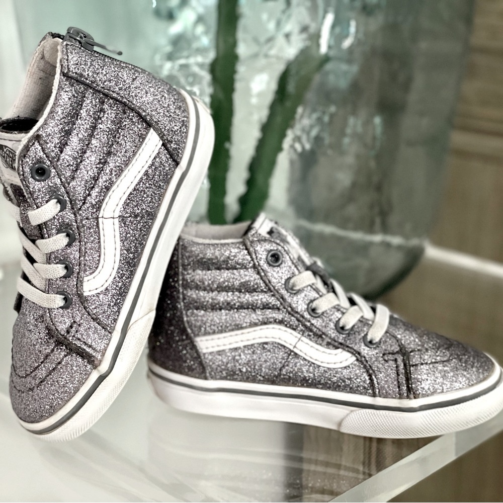 VANS SK8 glitter Hi-tops - US Toddler Size 8